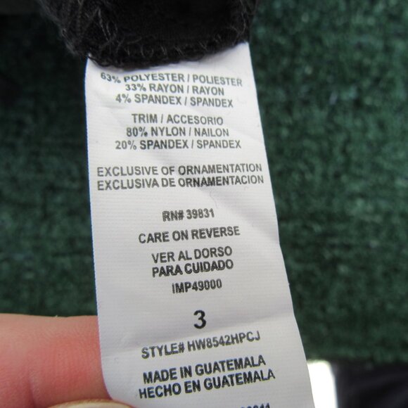 Brand New Hollywould Black Classic Bootcut Pants Slacks Size 3 Simply Slender - Picture 9 of 9